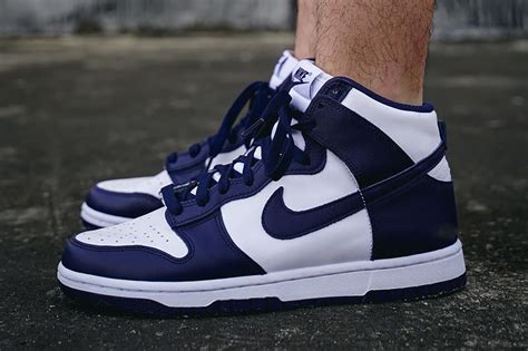 nike dunk high midnight navy|Nike Dunk High championship navy.